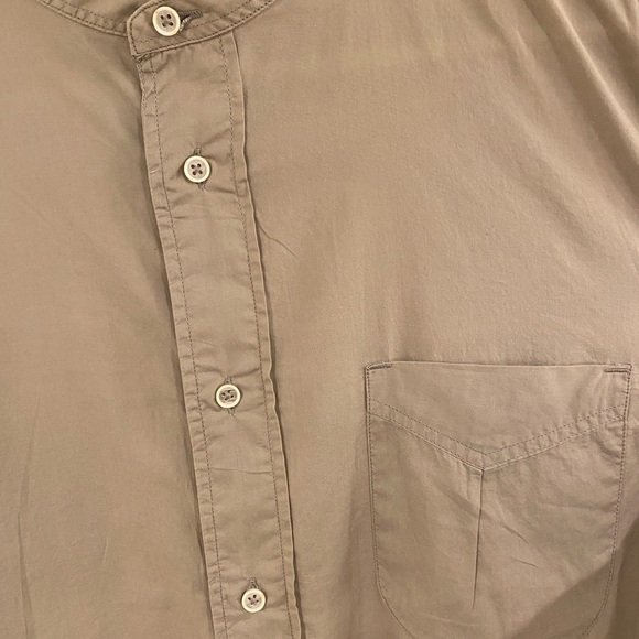 **LIKE NEW** S. ZARA Tan Button-Up. Size S. Relaxed Fit - Picture 3 of 5